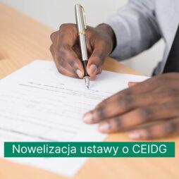 Zmiany w ustawie o CEIDG