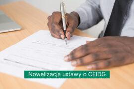 Zmiany w ustawie o CEIDG